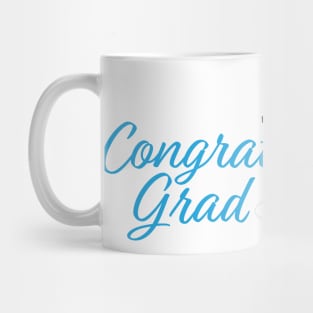 Congrats Grad 2020 Graduation - Black Graduation cap and Blue Face Mask Mug